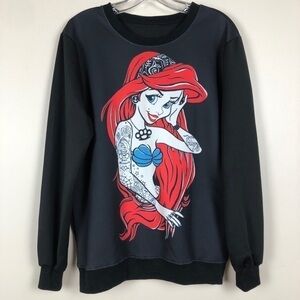 The Little Mermaid Rebel Ariel black sweatshirt made in Australia